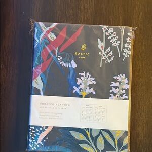Navy Floral Undated Planner